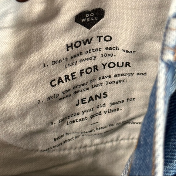 MADEWELL NWOT Relaxed Denim Jean Shorts High Rise Distressed  Size 25 - Picture 4 of 13